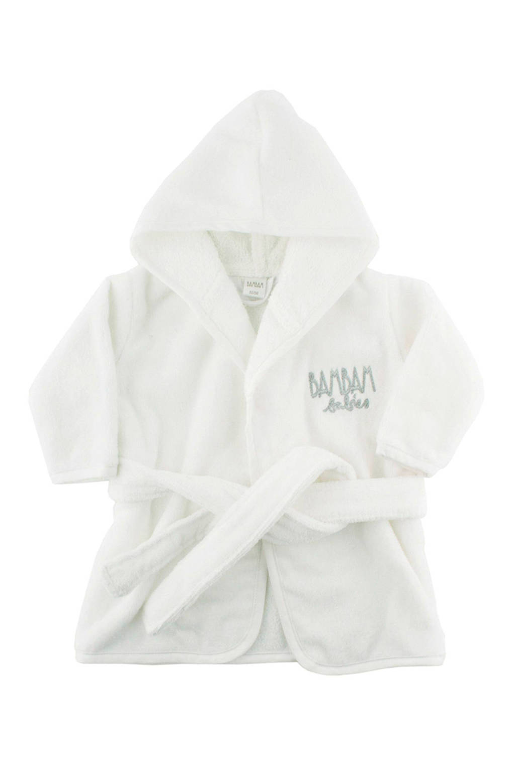 BamBam badjas maat M (62/68) wit, Wit/zilver