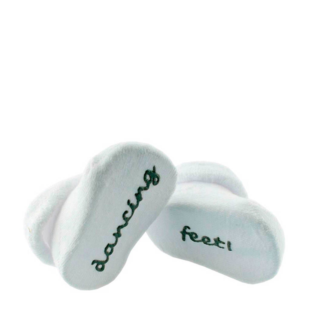 BamBam newborn baby sokken Dancing feet, Wit