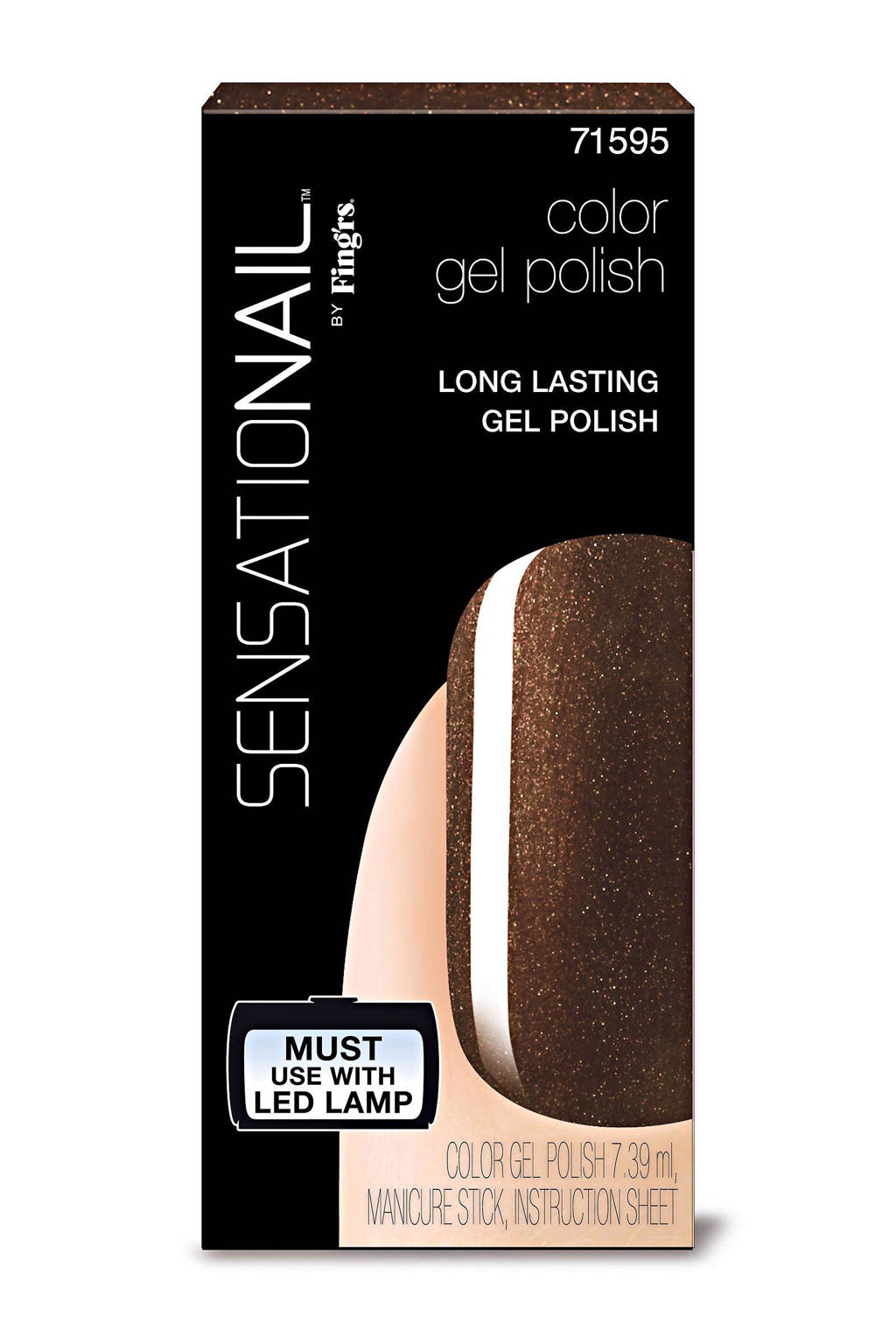 Sensationail gelnagellak - espresso bean, Espresso Bean