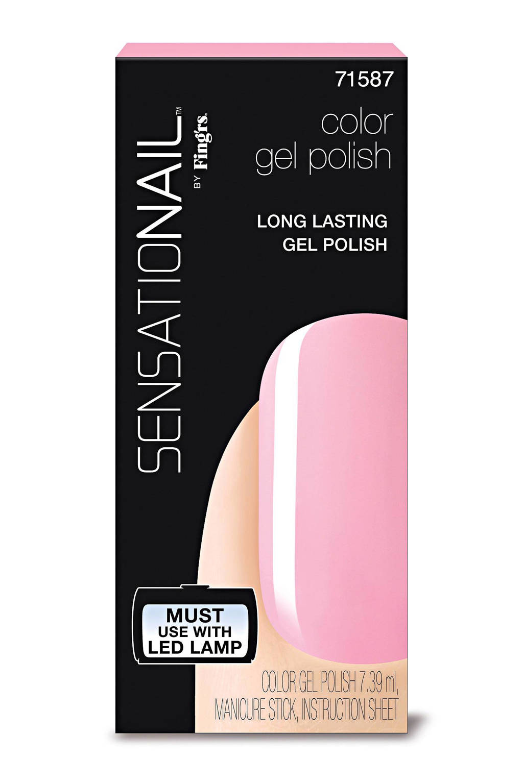 Sensationail gelnagellak - pink chiffon, Pink Chiffon