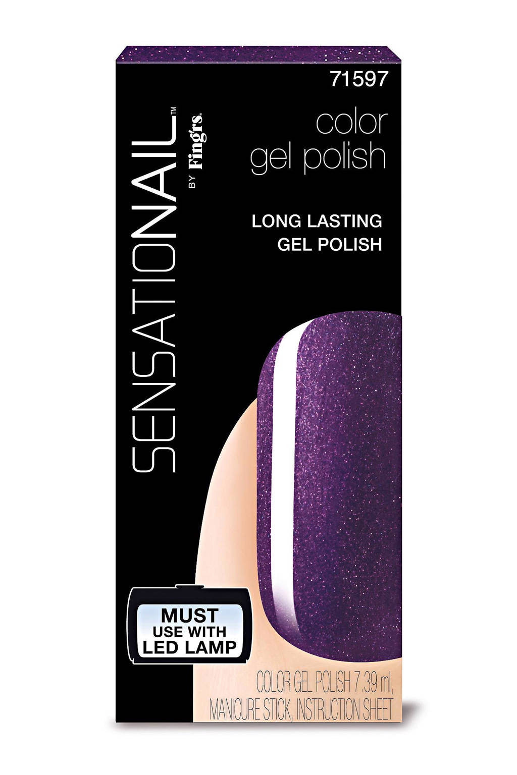 Sensationail gelnagellak - purple orchid, Purple orchid