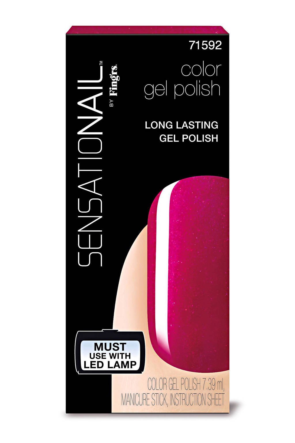 Sensationail gelnagellak - raspberry wine, Raspberry wine