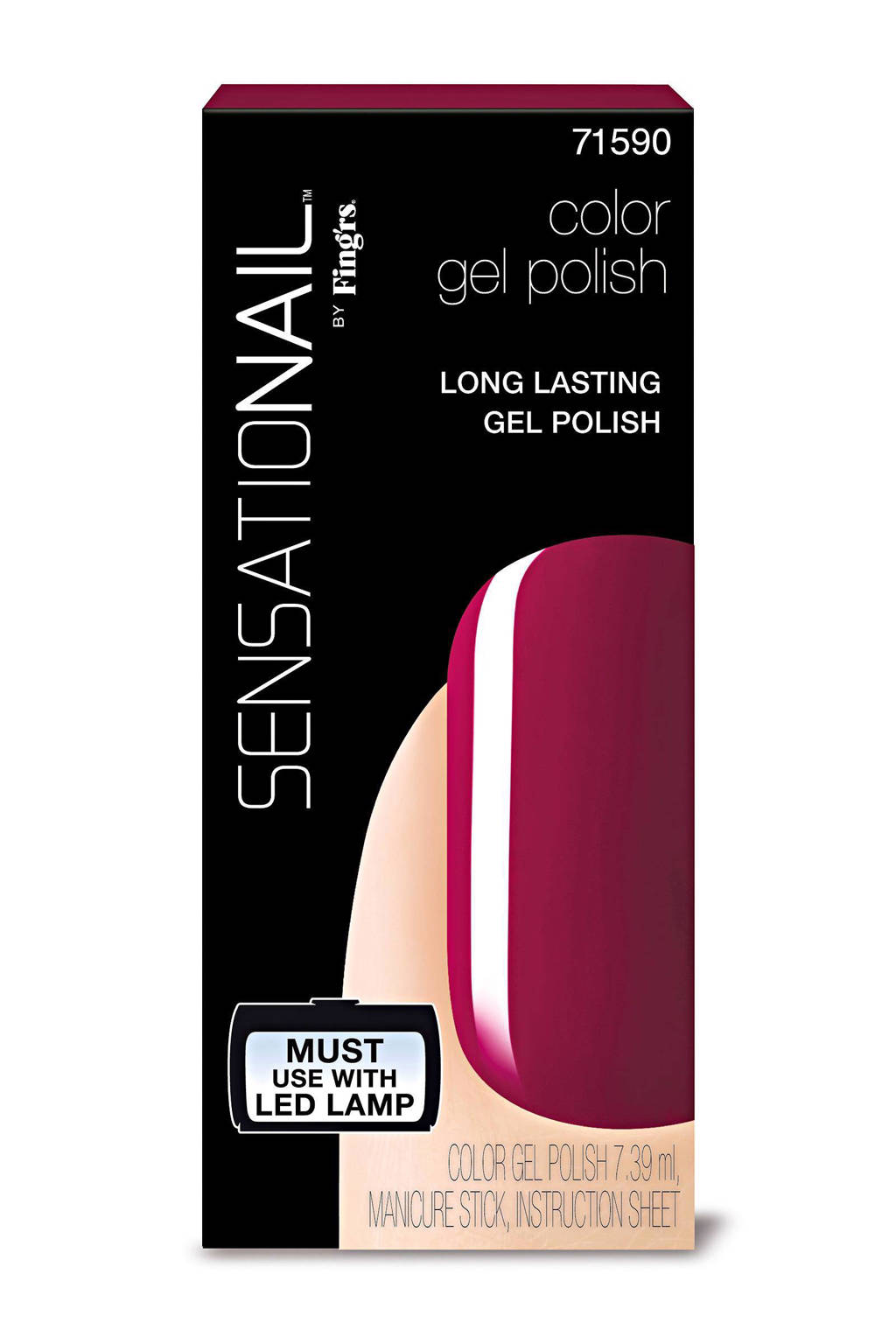 Sensationail gelnagellak - sugar plum, Sugar Plum