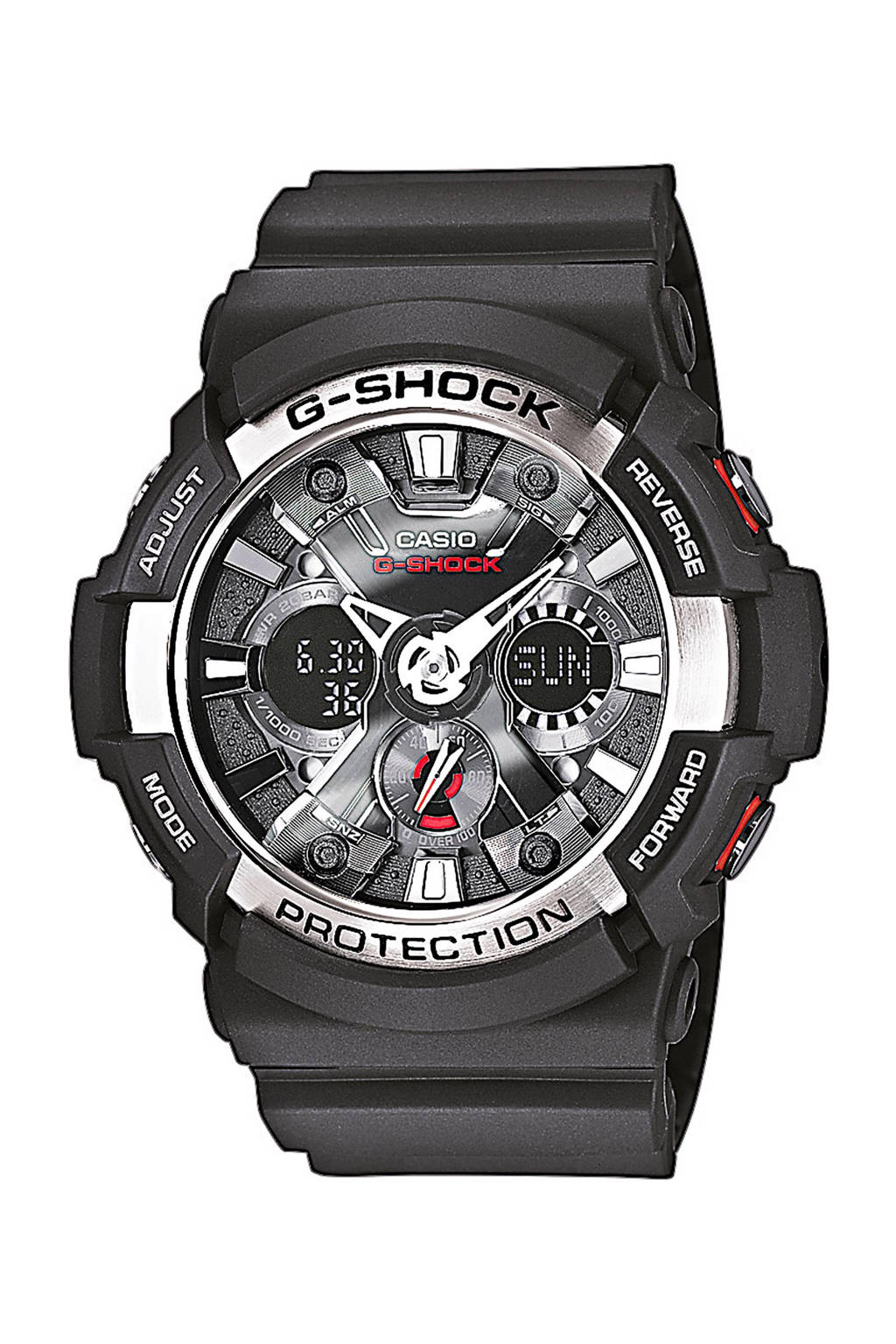 G-shock horloge, Zwart/zilver