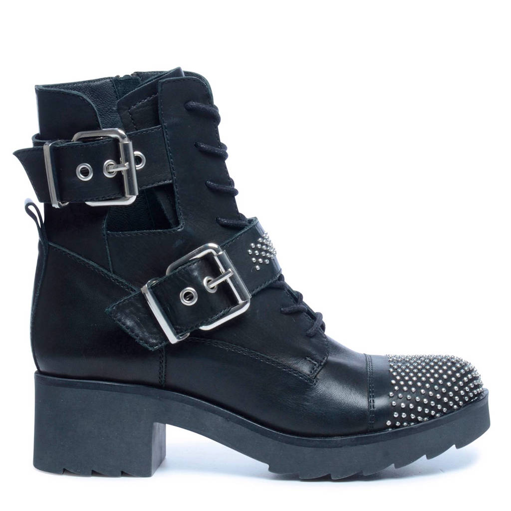 Bikerboots Bikerboots Studs Studs Bikerboots Leren Leren Leren Sacha Met Met Sacha Sacha qPzwR4