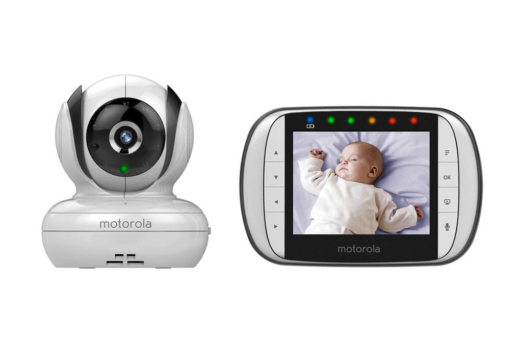 Motorola MBP-36S digitale beeld babyfoon, Wit/grijs