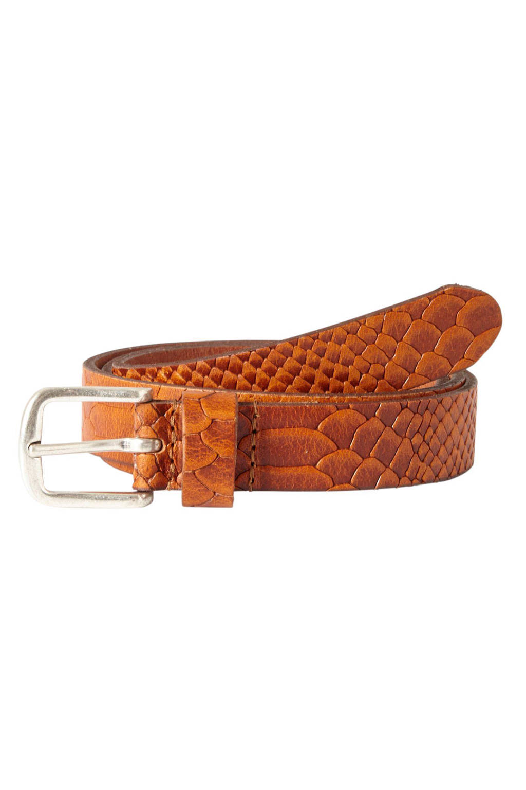 Petrol Industries leren riem, Cognac