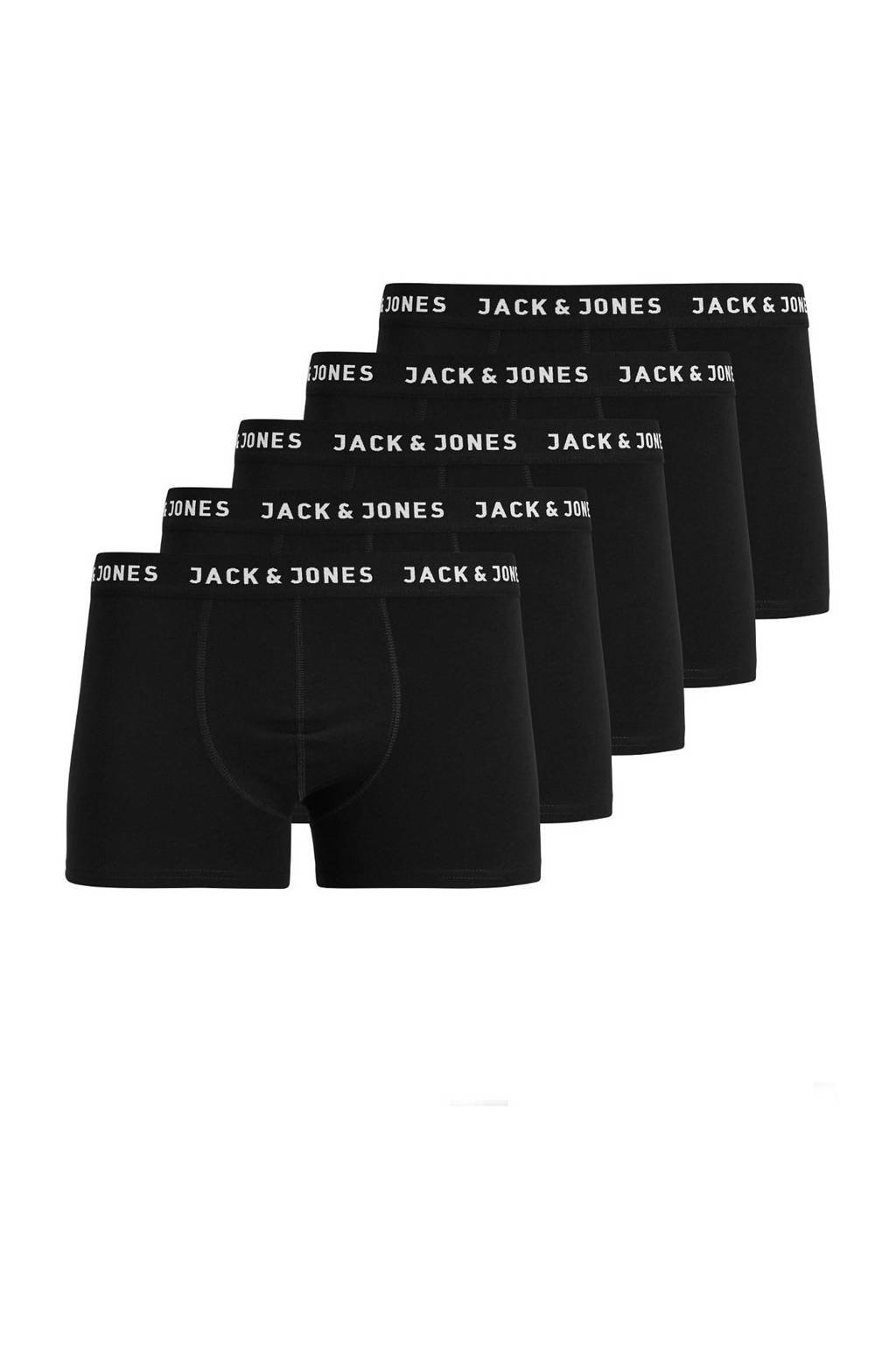 Jack & Jones boxershort (set van 5), Zwart