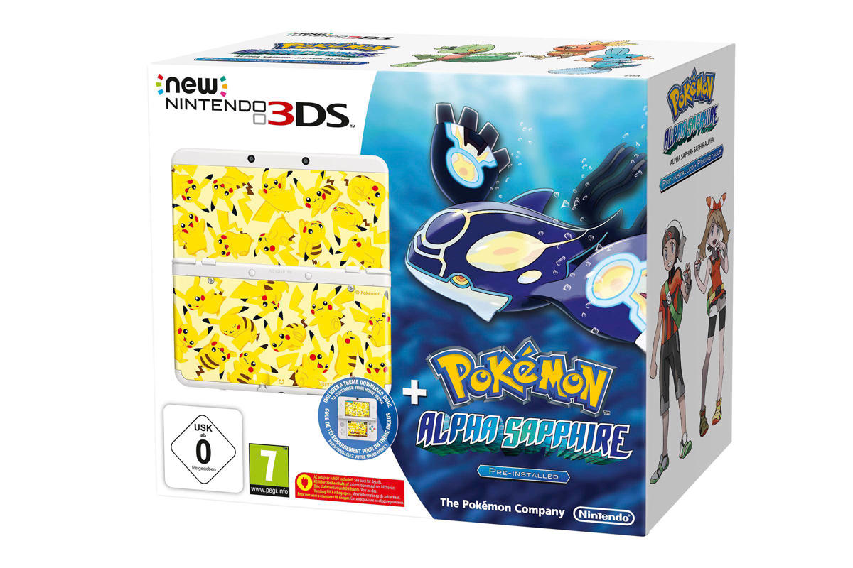 Nintendo New 3DS White + Pokémon Alpha Saphir + Coverplate | wehkamp