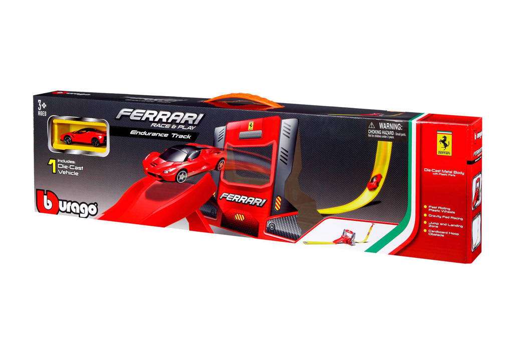Bburago Racebaan Ferrari set 1:64