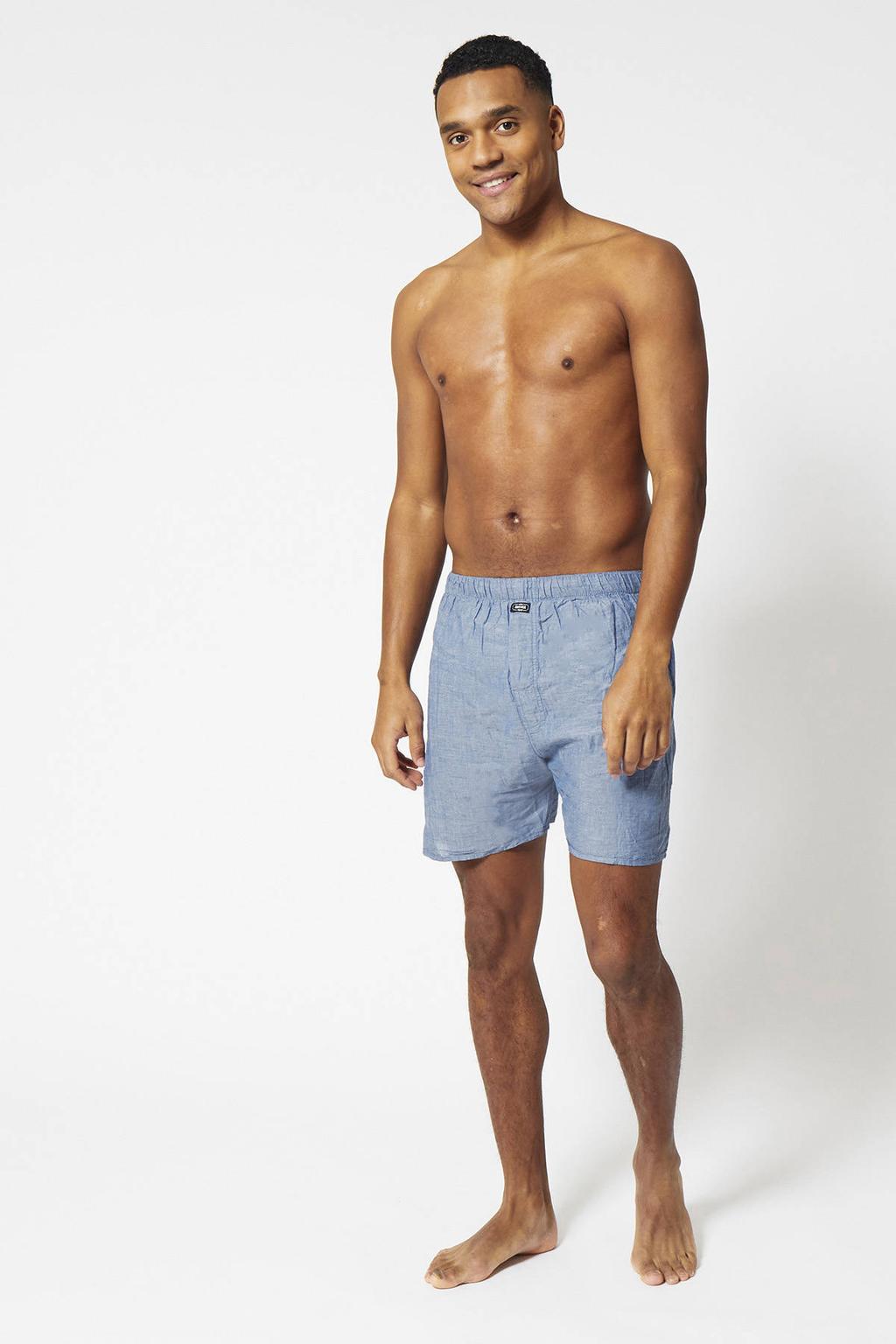 America Today wijde boxershort blauw