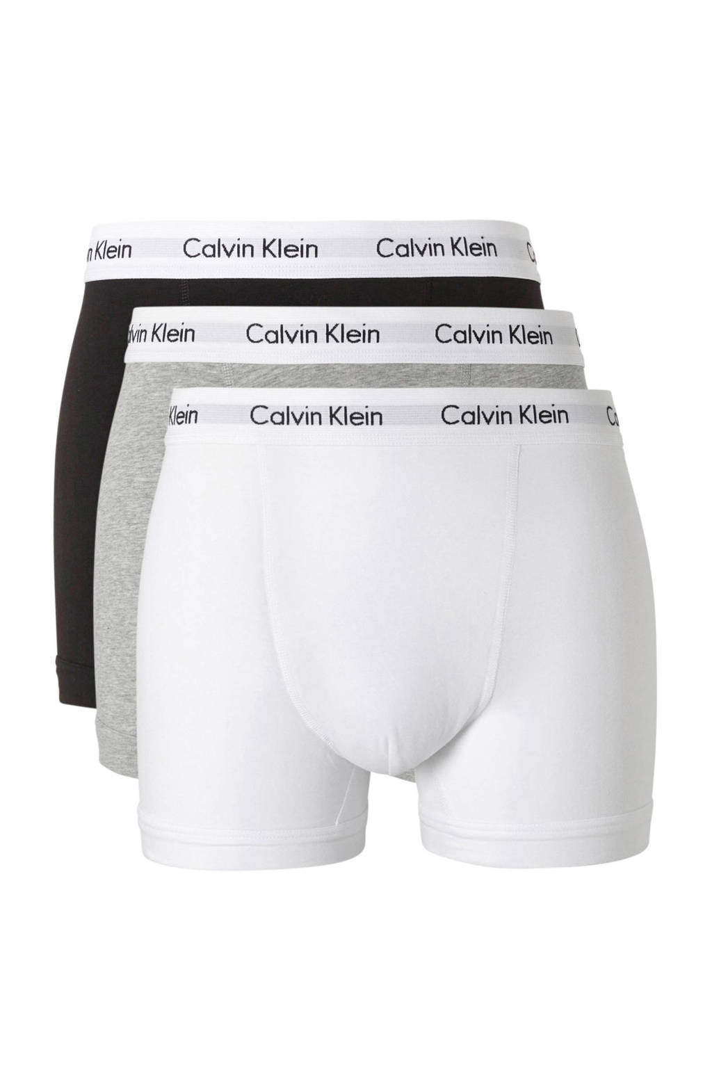 CALVIN KLEIN UNDERWEAR boxershort (set van 3), Grijs melange/zwart/wit