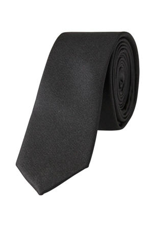 zijden stropdas zwart