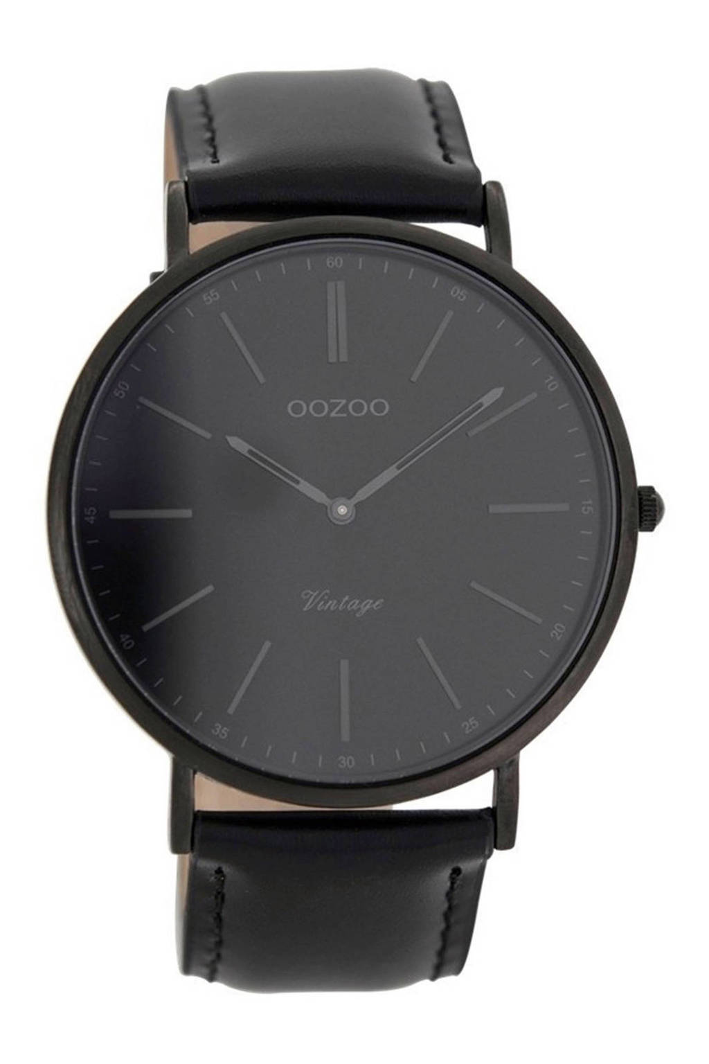 OOZOO Vintage horloge - C7301, Zwart
