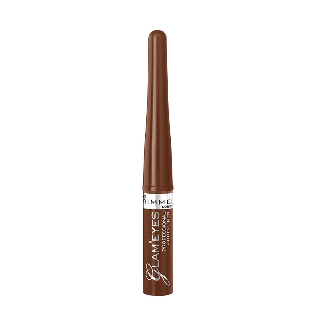 Rimmel London Glam'Eyes Professional Liquid eyeliner - 002 Velvet Brown