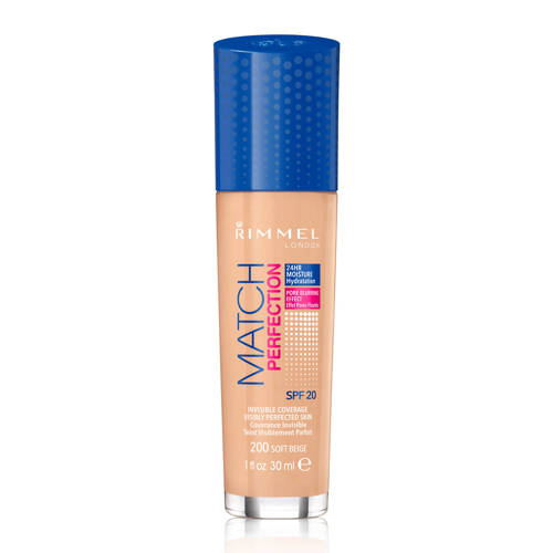 Wehkamp Rimmel London Match Perfection foundation - 200 Soft Beige aanbieding