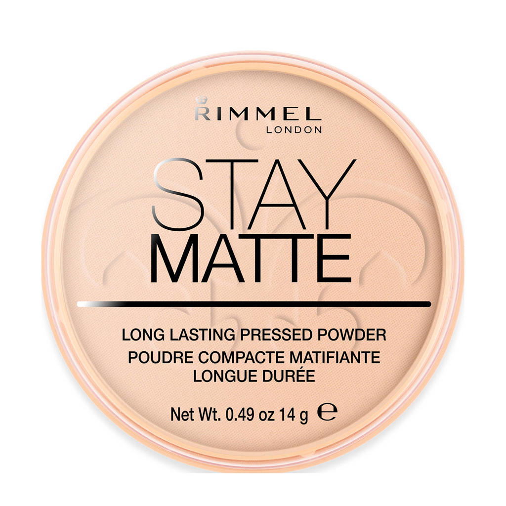 Rimmel London Stay Matte Pressed Powder gezichtspoeder - 003 Peach Glow