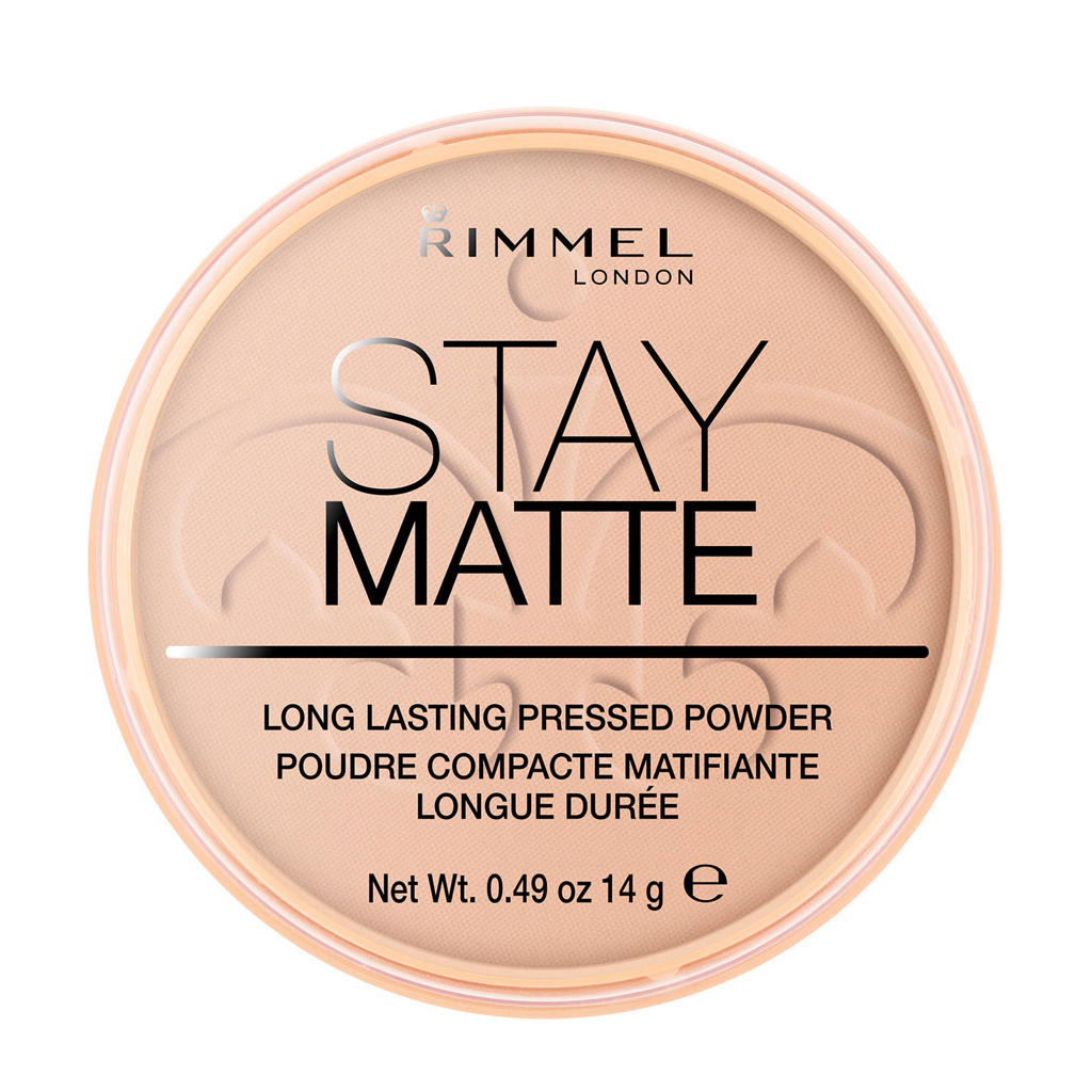 Rimmel London Stay Matte Pressed Powder gezichtspoeder - 005 Silky Beige