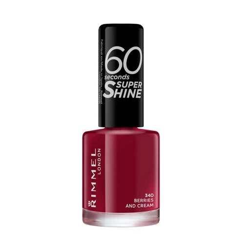 Rimmel London 60 Seconds Super Shine Nagellak 340 Berries And Cream rimmel london kopen in de aanbieding