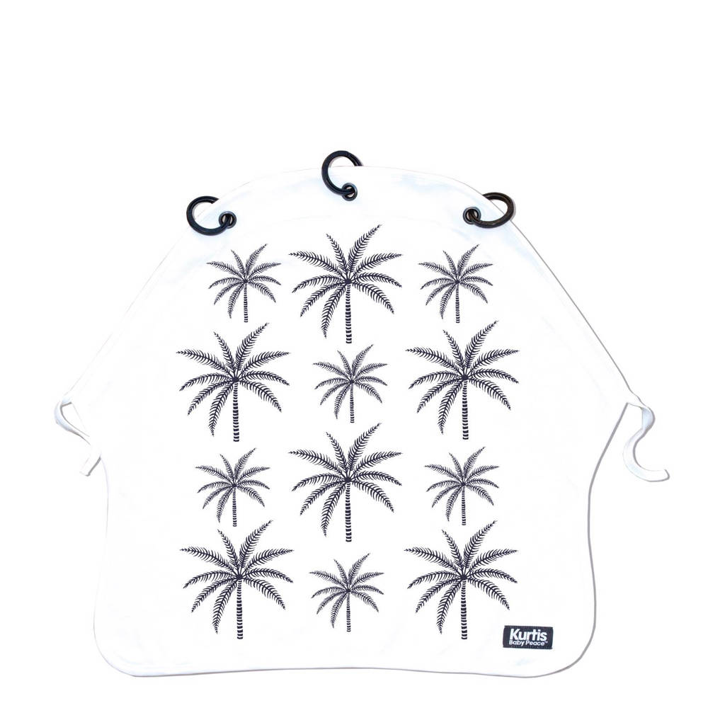 Kurtis beschermdoek Palm Trees grijs, Wit/grijs