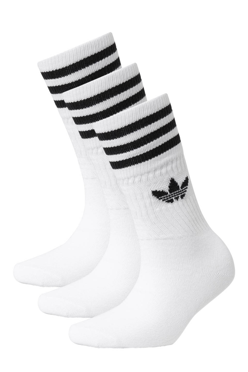 Dominant Zeeslak Teleurstelling adidas Originals sokken -set van 3 wit | wehkamp