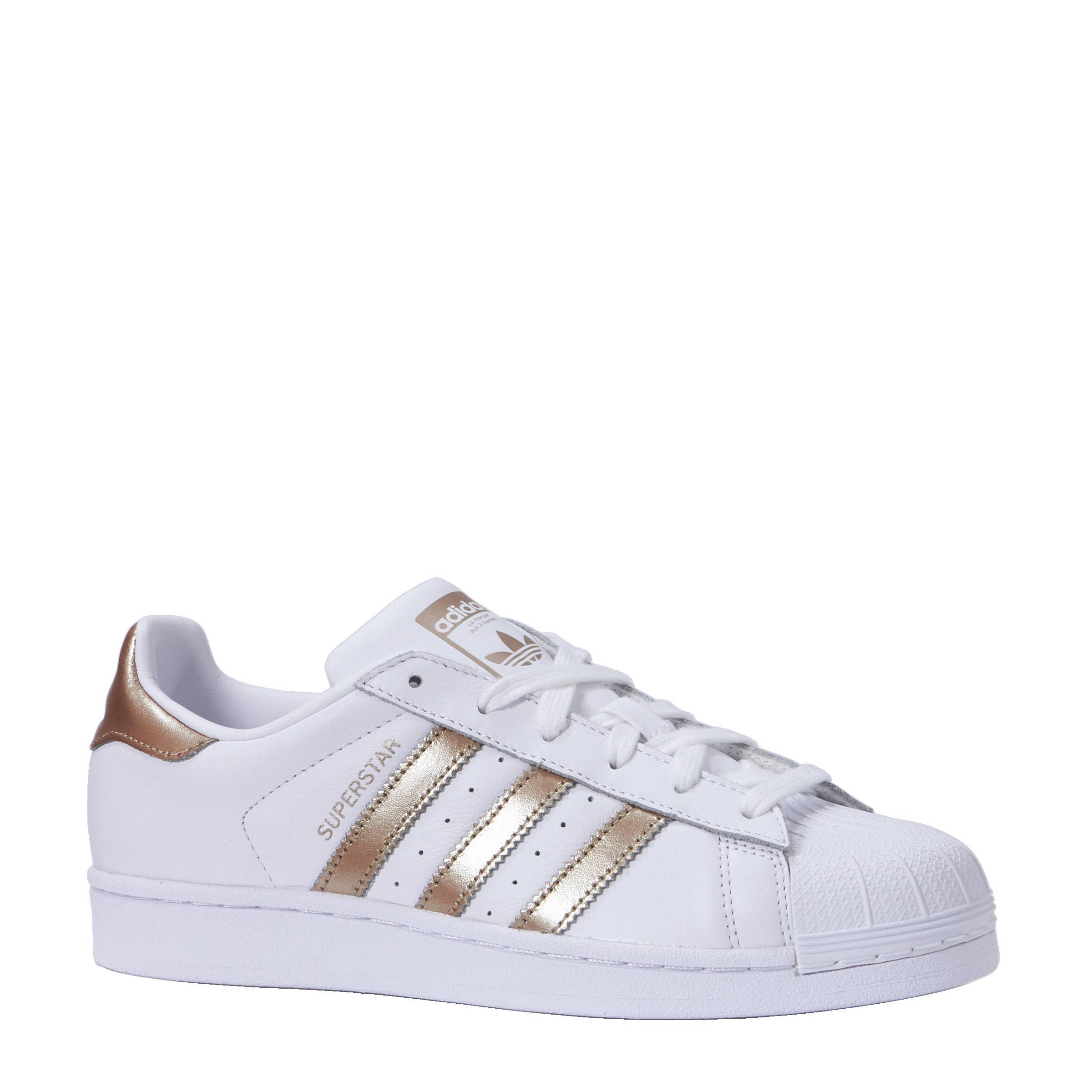 adidas superstar wit zwart goud