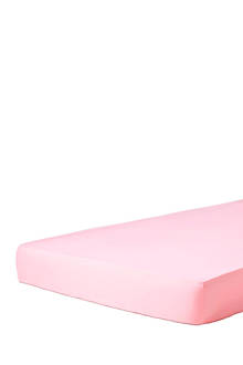 katoensatijnen hoeslaken Roze