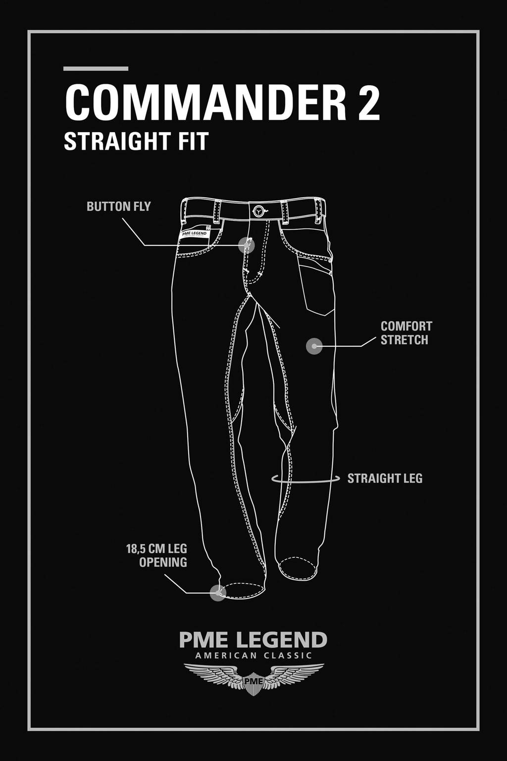 PME Legend regular straight fit jeans Commander medium | wehkamp