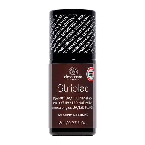 Alessandro Striplac Gel Nagellak 124 Shine Aubergine alessandro kopen in de aanbieding
