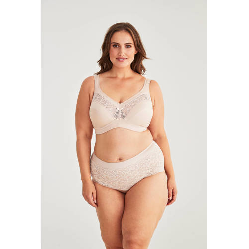 Swegmark niet-voorgevormde bh zonder beugel Cotton Stars beige afbeelding