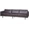 BePureHome WOOOD Rodeo Bank 3-Zits - Recycle Leer - Cognac - 85x277x86