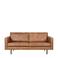 WOOOD Rodeo leren 2,5-zitsbank - cognac