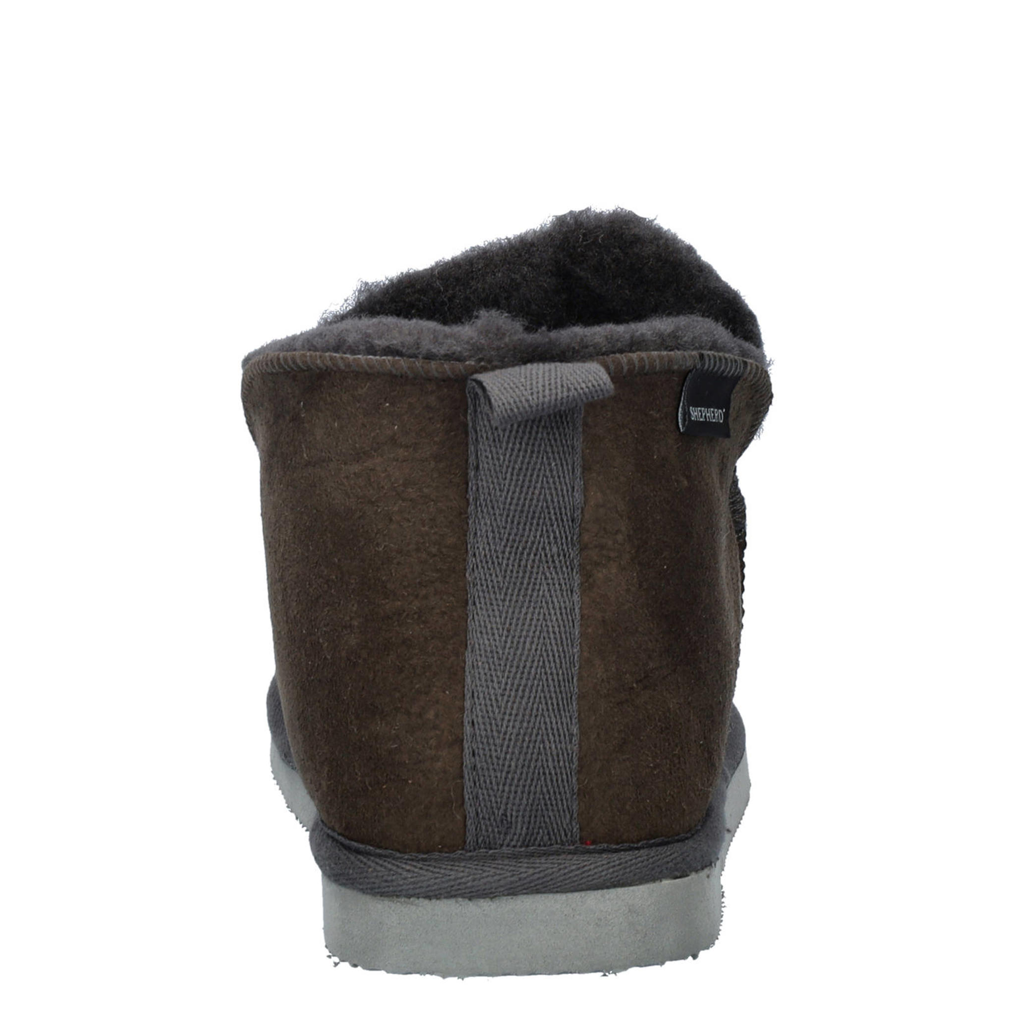 Warmbat Australia Lock suède pantoffels cognac