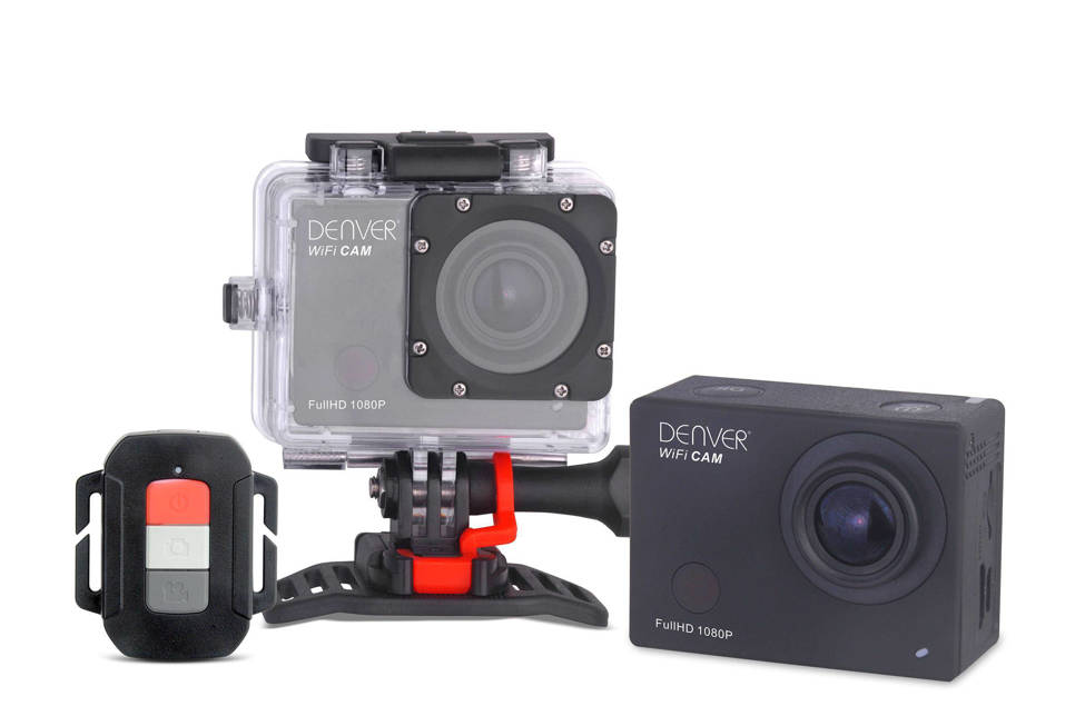 Denver ACT-8030W action cam, Zwart