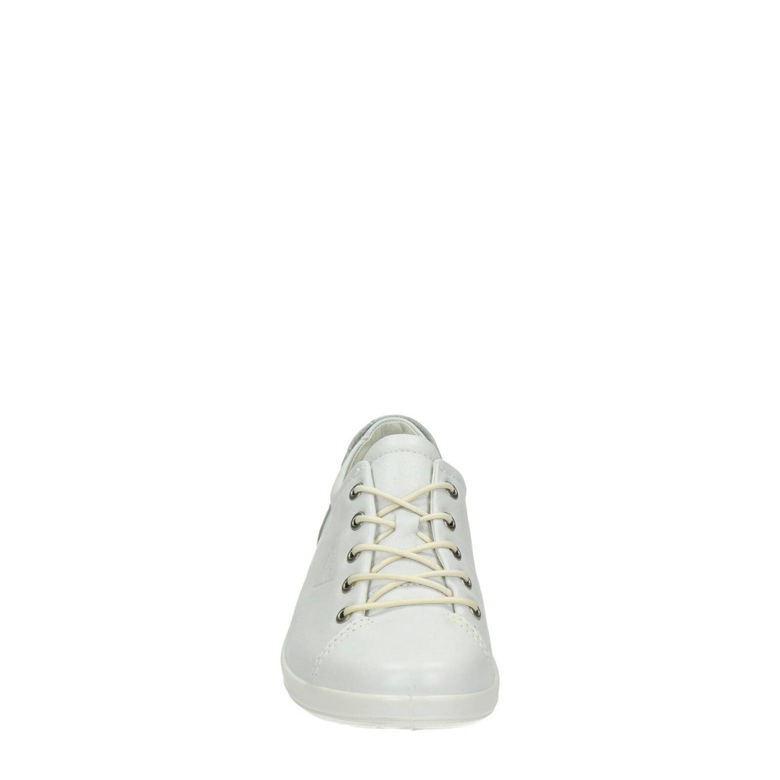 Ecco Soft 2.0 leren veterschoenen wit | wehkamp