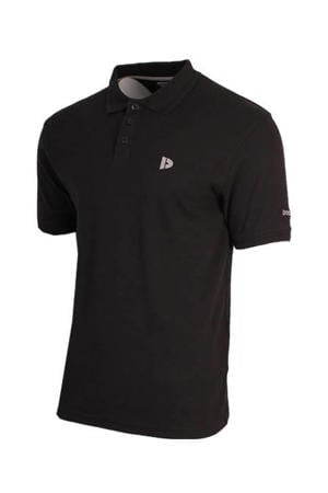 sportpolo Pique zwart