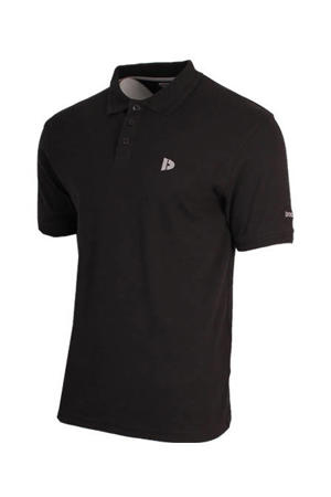 sportpolo Pique zwart