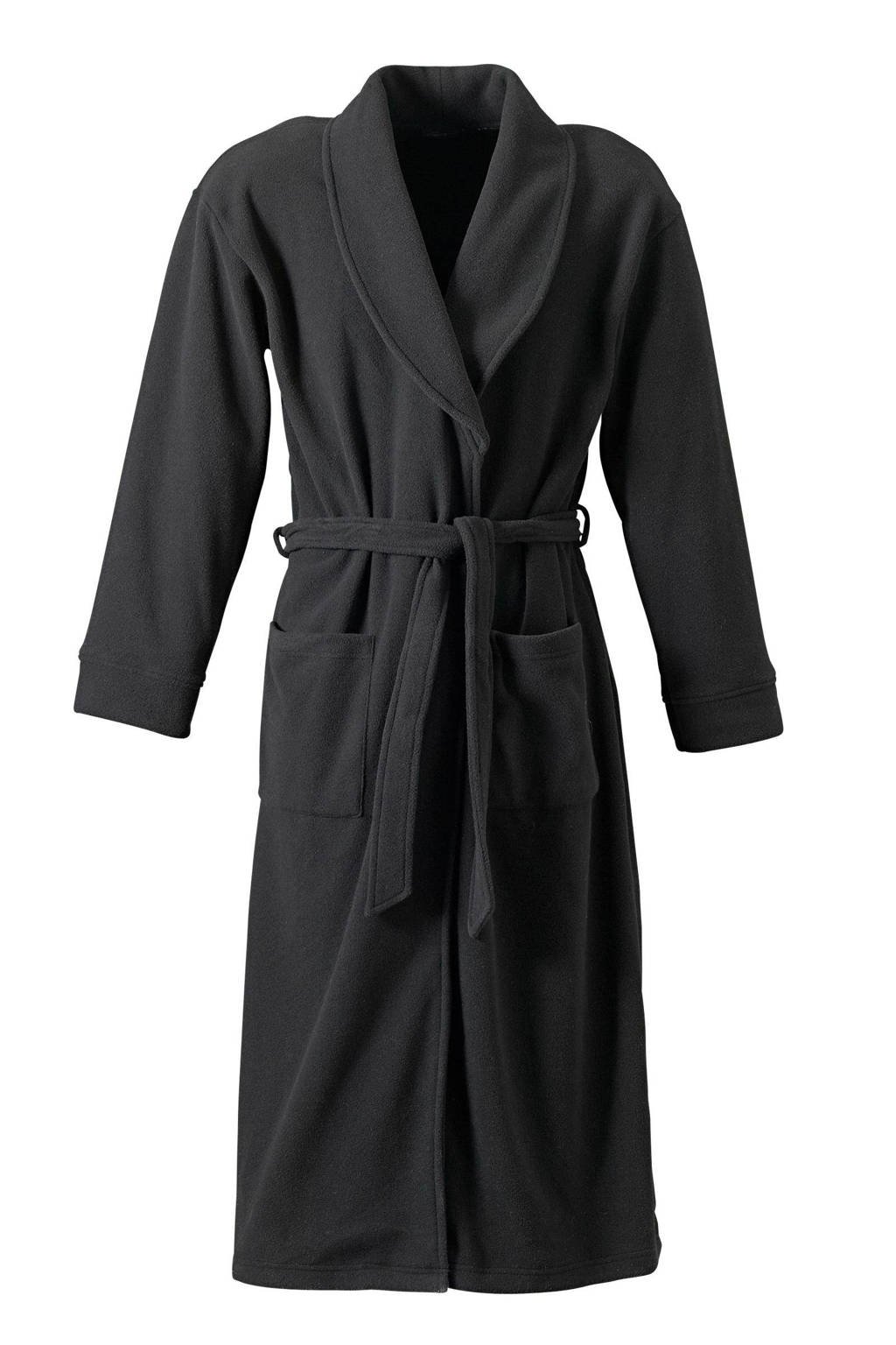 Union River fleece badjas zwart, Zwart