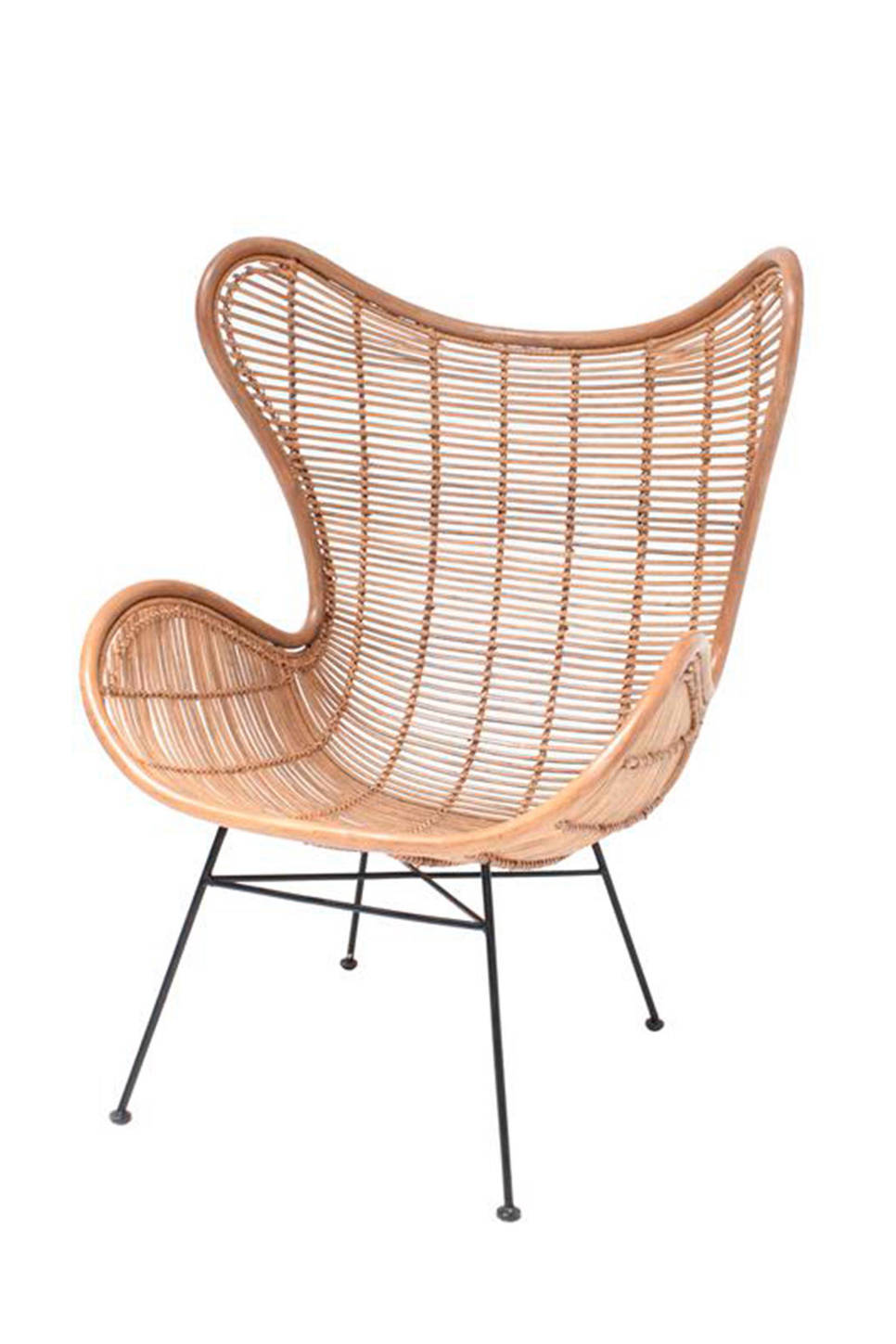 HKliving Rotan Egg fauteuil wehkamp