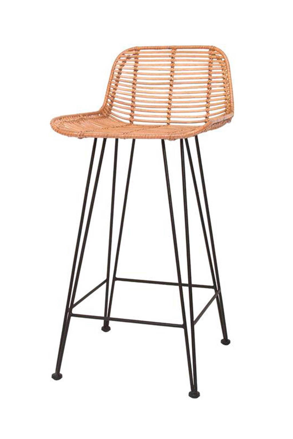 HKliving barkruk Rotan, Bruin