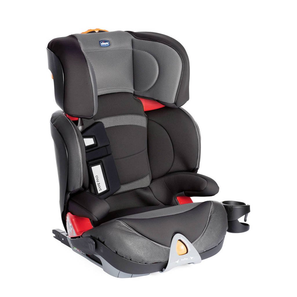 Chicco autostoel Oasys 2-3 FixPlus Evo stone, Grijs/zwart