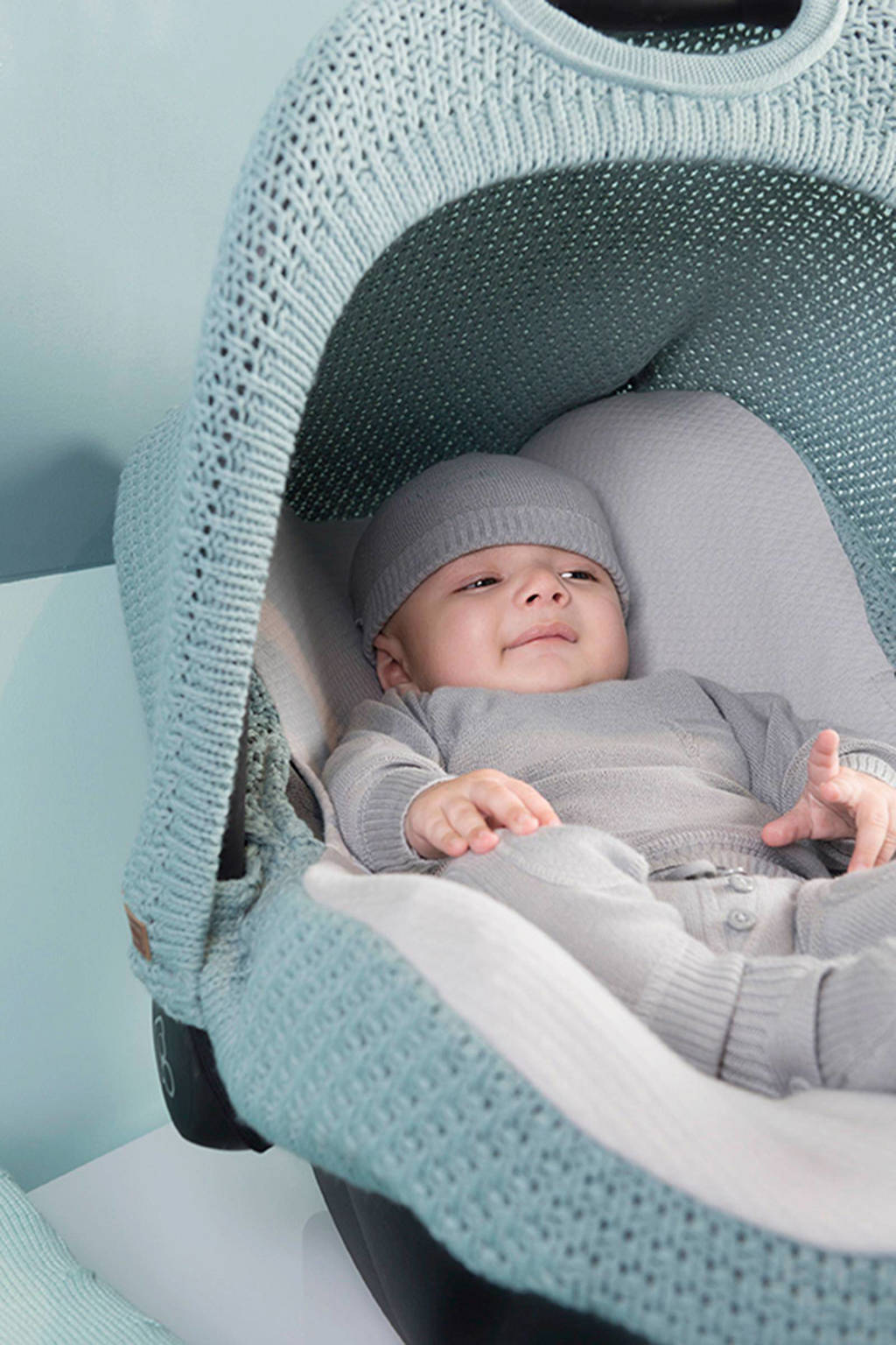Baby's Only autostoel groep 0+ zonnekap mint | wehkamp