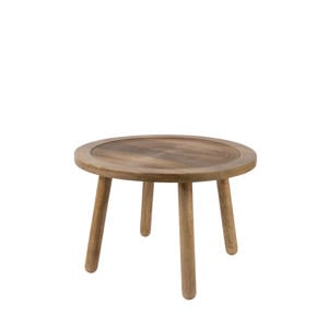 Dendron Bijzettafel Rond 60 cm Mangohout - Bruin