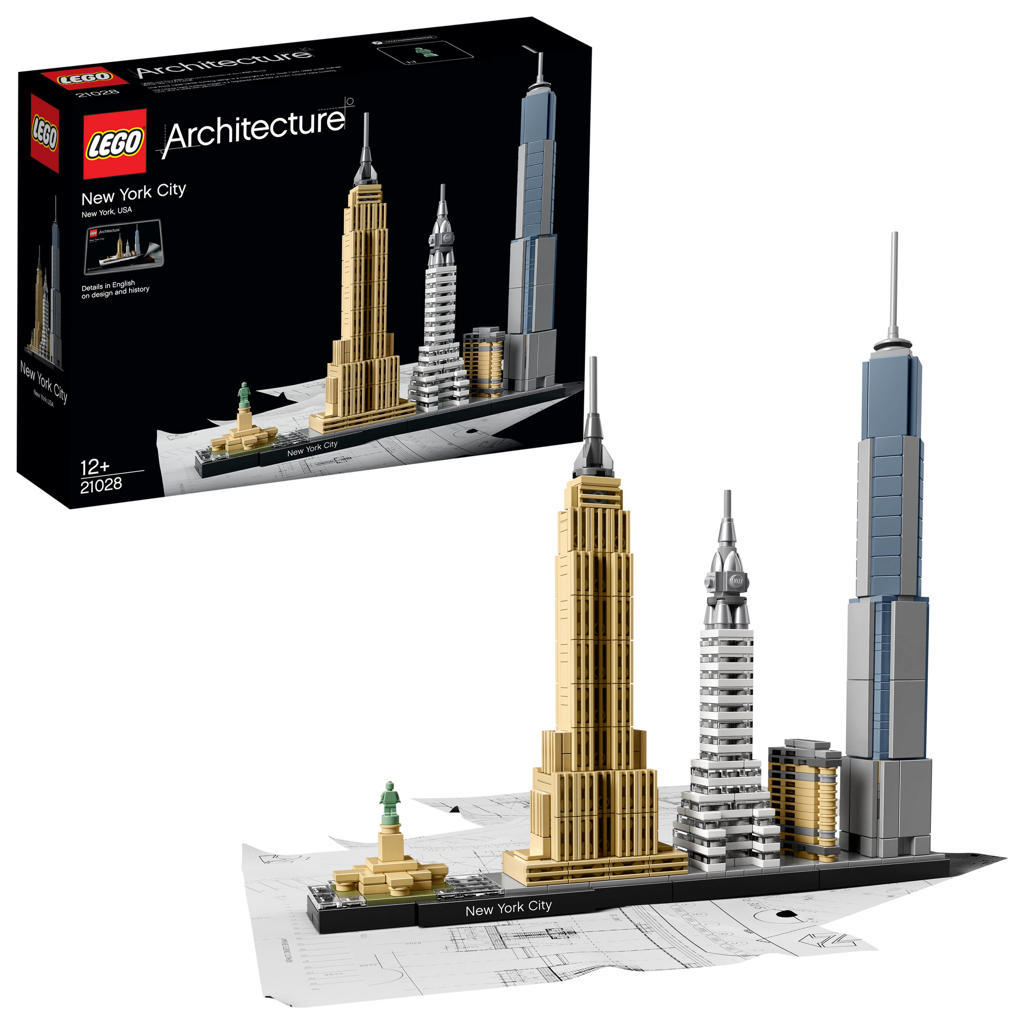 LEGO Architecture New York Bouwpakket voor Volwassenen uit de Skyline Collectie 21028