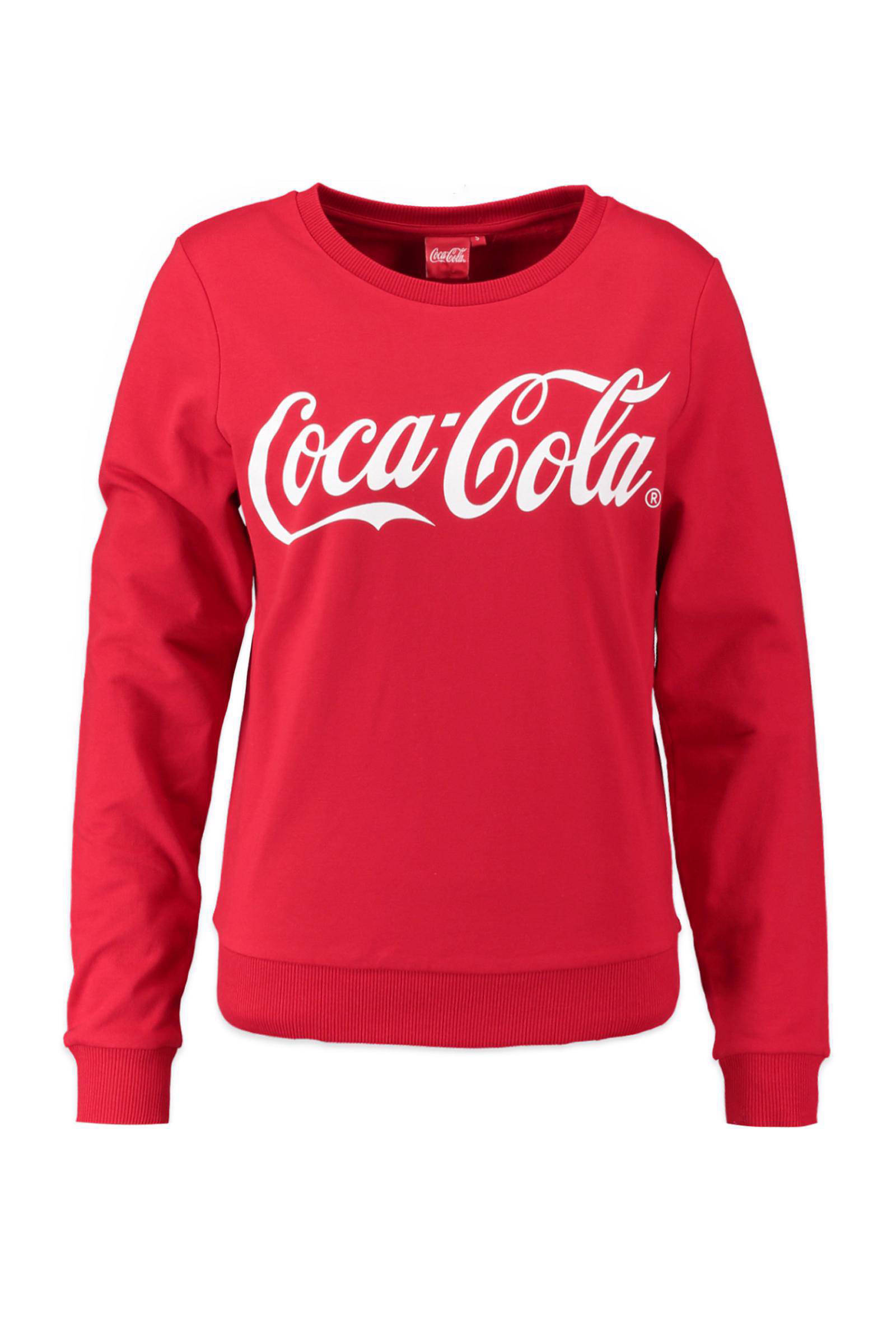 CoolCat Coca Cola sweater | wehkamp CoolCat Coca Cola hoodie wit | wehkamp