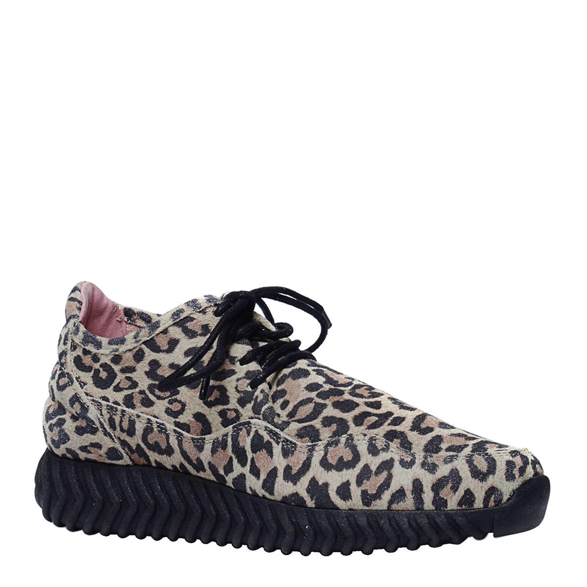 hout Ashley Furman component SPM for Sacha suède sneakers met luipaardprint | wehkamp