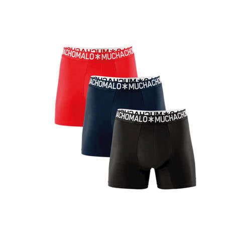 Muchachomalo boxershort Solid (set van 3) afbeelding