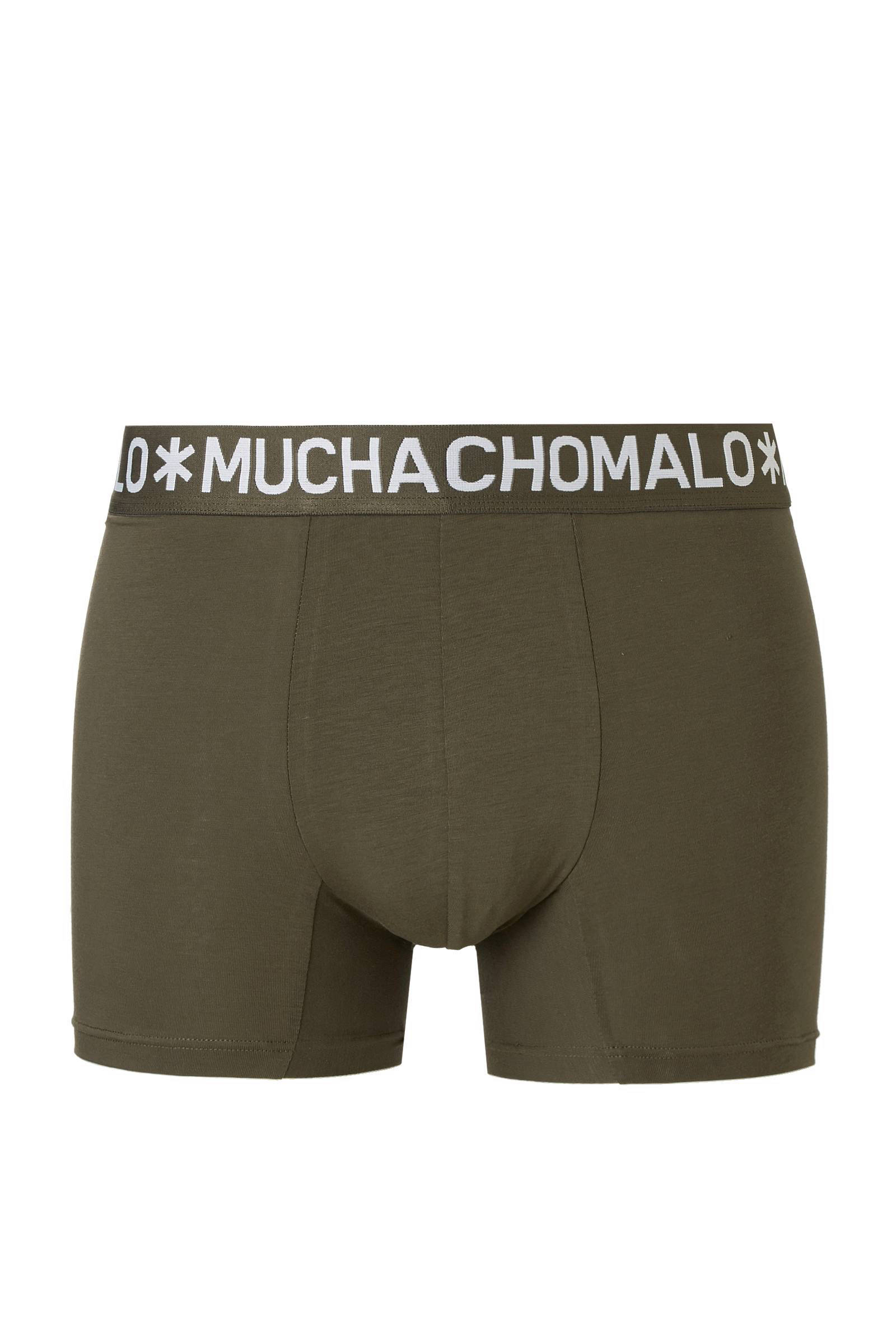 Muchachomalo Boxershorts Light Cotton Solid 5-Pack Black Petrol Dark Blue  Dark Green Blue | The Little Green Bag