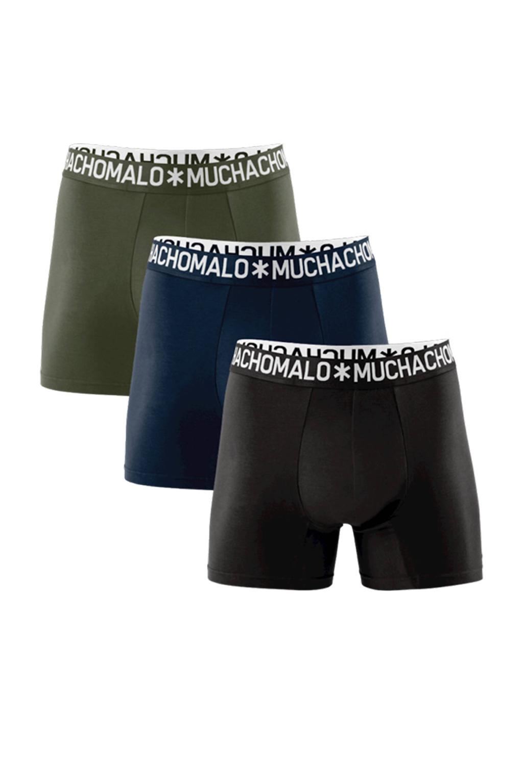 Muchachomalo boxershort Solid (set van 3)