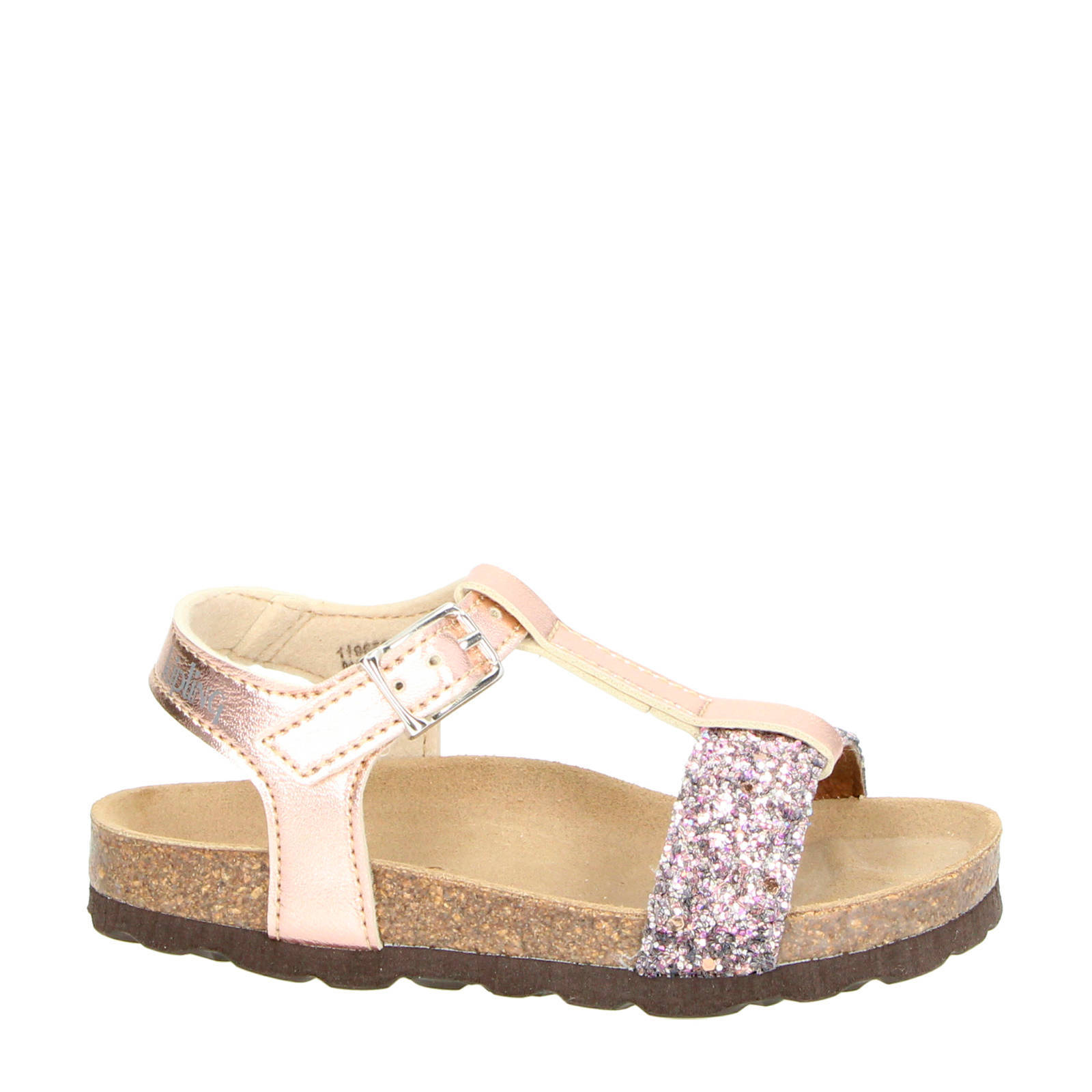 Kipling sandalen beige glitter - Vermeulen Modeschoenen Dongen